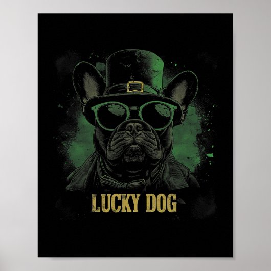Poster Chien à Chien à Chien - Saint Patrick's Day Saint (Devant)