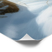 Poster Chien à neiger belge Noël (Coin)