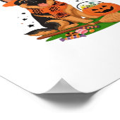 Poster Chien à pointer germanique - Halloween Moon Si (Coin)