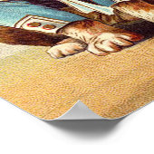 Poster Chien à voile vintage (Coin)