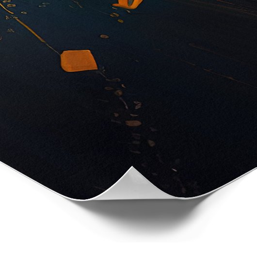 Poster Chien Abstrait 4 (Coin)