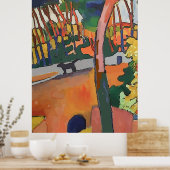 Poster Chien Abstrait sur le pont (Cuisine)