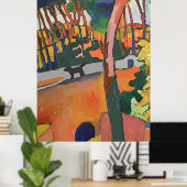 Poster Chien Abstrait sur le pont (Bureau à domicile)