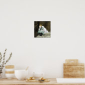 Poster Chien Adoring Girl (Cuisine)