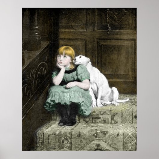 Poster Chien Adoring Girl (Devant)