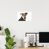 Poster Chien amusant chiot (Bureau à domicile)