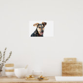Poster Chien amusant chiot (Cuisine)