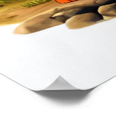 Poster Chien anthropomorphique avec une fleur | Art AI (Coin)