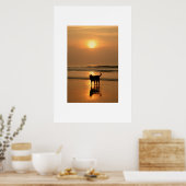 Poster Chien au lever du soleil (Cuisine)