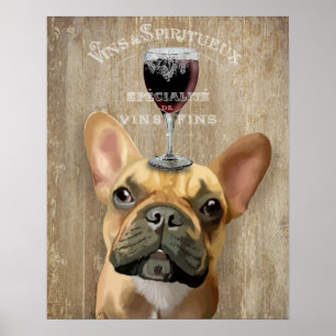 Poster Chien Au Vin, Chien de France