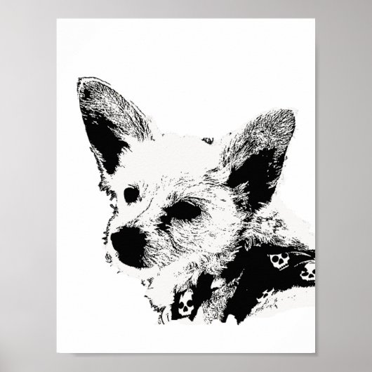 Poster - Chien avec Kerchief (Devant)