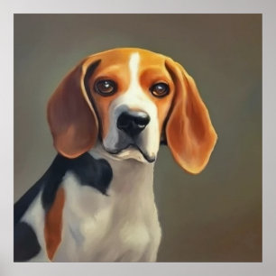 Poster Chien beagle-Harrier