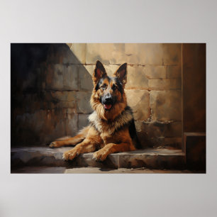 Poster Chien berger allemand