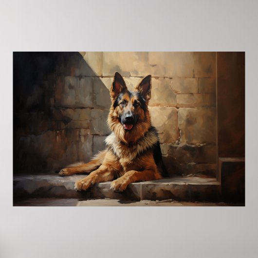 Poster Chien berger allemand (Devant)