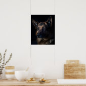 Poster Chien berger allemand (Cuisine)