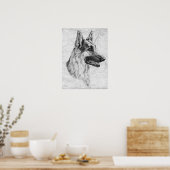 Poster Chien berger allemand (Cuisine)