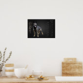 Poster Chien berger allemand - Calendrier GSD 2019 (Cuisine)