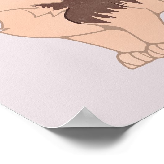 Poster Chien berger allemand de Kawaii (Coin)