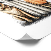 Poster Chien berger allemand Halloween Ghost (Coin)