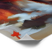 Poster Chien berger allemand magnifique portrait (Coin)