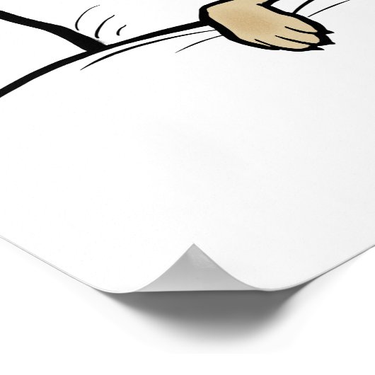 Poster Chien berger allemand mignon concocté dans un lit (Coin)