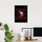 Poster Chien berger allemand Noël (Bureau à domicile)