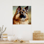 Poster Chien berger belge Tervuren (Cuisine)