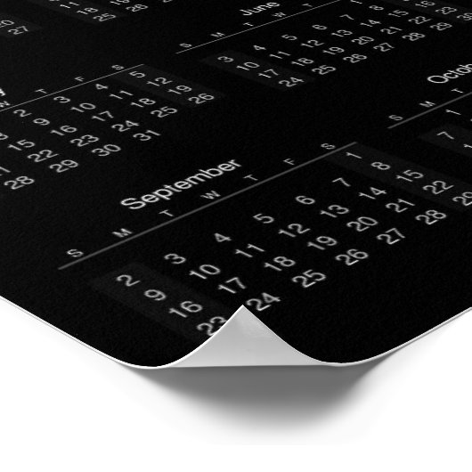 Poster Chien blanc mignon Nouvel An chinois 2018 Calendri (Coin)