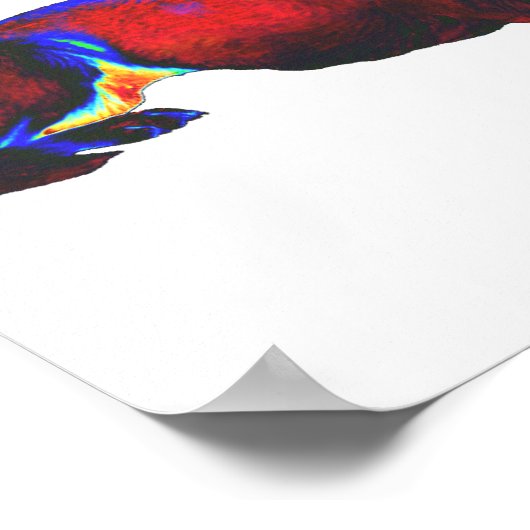 Poster Chien bleu (Coin)