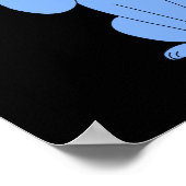 Poster Chien bleu. Hound. (Coin)