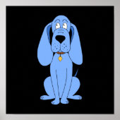 Poster Chien bleu. Hound. (Devant)