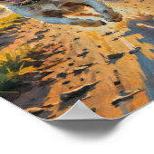 Poster Chien Bliss d'automne (Coin)