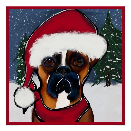 Poster Chien Boxer (Devant)