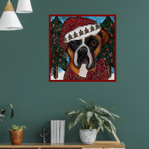 Poster Chien Boxer