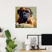 Poster Chien Bullmastiff (Bureau à domicile)