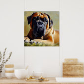 Poster Chien Bullmastiff (Cuisine)