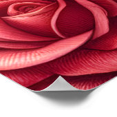 Poster Chien Carlin avec Roses Rouges (Coin)