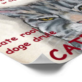 Poster Chien Chat Shiba Inu Doge Mème Drôle Amoureux Amis (Coin)