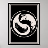 Poster Chien-chat Yin-Yang (Devant)