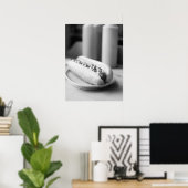 Poster Chien chaud classique avec moutarde et Ketchup (Bureau à domicile)