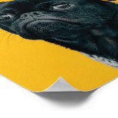 Poster Chien Cheveux Fourrure-Fetti Photo personnalisée C (Coin)