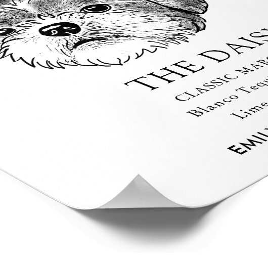 Poster Chien Chien Chien Chien Mariage Signature Boire Si (Coin)