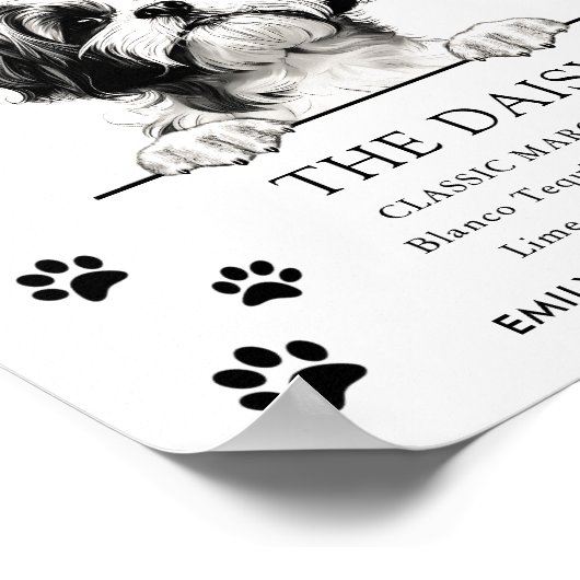 Poster Chien Chien Chien Chien Mariage Signature Boire Si (Coin)