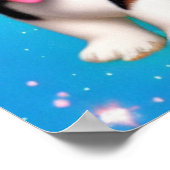 Poster Chien chiot de Corgi drôle (Coin)