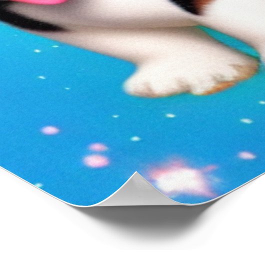 Poster Chien chiot de Corgi drôle (Coin)