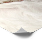 Poster Chien chiot maltais blanc personnalisé (Coin)