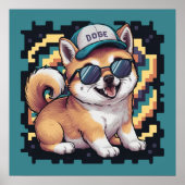 Poster Chien chiot Shiba Inu (Devant)