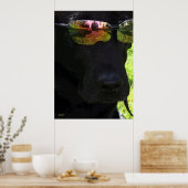 Poster Chien cool (Cuisine)