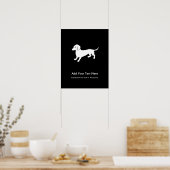 Poster Chien Dachshund (Cuisine)