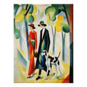 Poster Chien dalmate marchant dans le parc 03 - Madeleine (Devant)